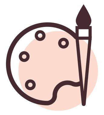 Beyaz arkaplanda renk paleti, illüstrasyon, vektör.