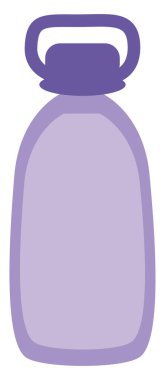 Mor spor şişesi, illüstrasyon, vektör, beyaz arka planda..