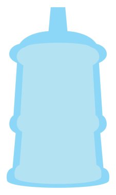 Beyaz arka planda mavi galon su, illüstrasyon, vektör..