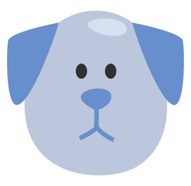 Evcil köpek, illüstrasyon, vektör, beyaz arka planda..