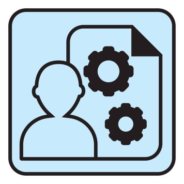 Bilgisayar tamircisi, illüstrasyon, vektör, beyaz arka planda..