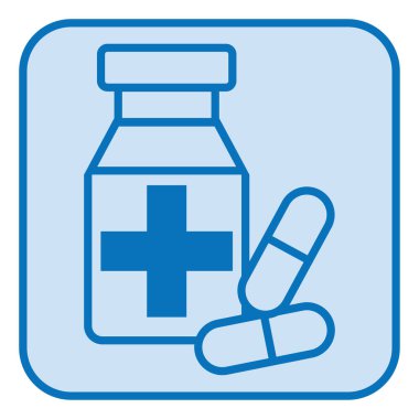 İlaç hapları, illüstrasyon, vektör, beyaz arka planda..