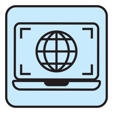 Beyaz arkaplan üzerinde programlama ağı, illüstrasyon, vektör.