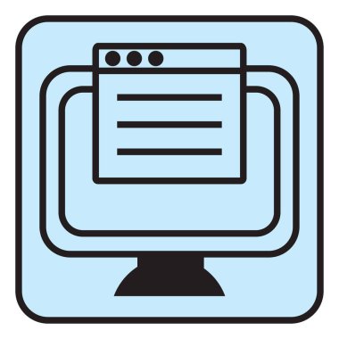 Beyaz arkaplanda ağ bağlantısı, illüstrasyon, vektör.