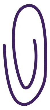 Mor raptiye, illüstrasyon, vektör, beyaz arkaplan üzerinde.