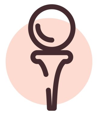 Golf topu, illüstrasyon, vektör, beyaz zemin üzerinde.