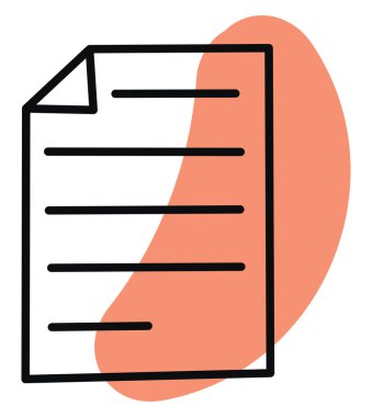 Beyaz arka planda fitness planı, illüstrasyon, vektör.