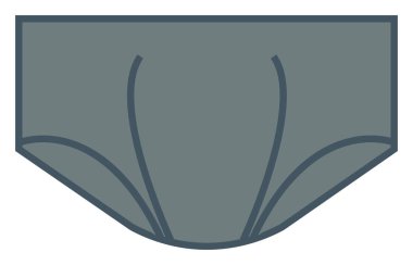 Beyaz arka planda erkek iç çamaşırı, illüstrasyon, vektör..