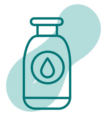 Diş alkolü, illüstrasyon, vektör, beyaz arka planda..