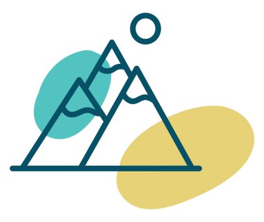 Seyahat tatili, illüstrasyon, vektör, beyaz arka planda.