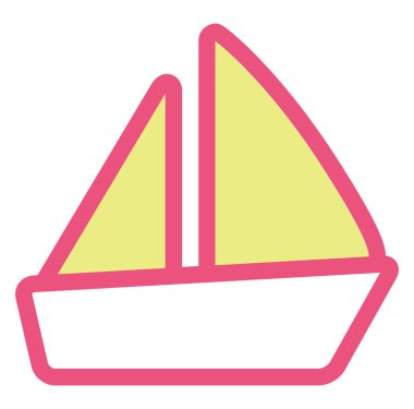 Tekne taşımacılığı, illüstrasyon, vektör, beyaz arkaplan üzerinde.