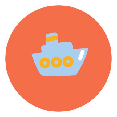 Tekne tatili, illüstrasyon, vektör, beyaz arka plan.