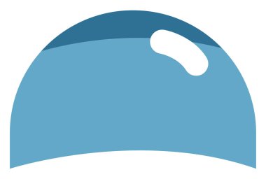 Yüzme şapkası, illüstrasyon, vektör, beyaz arkaplanda..