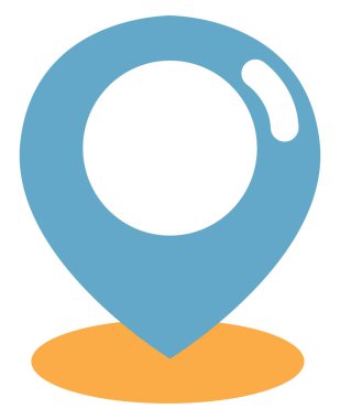 Beyaz arkaplanda yaz konumu broşu, illüstrasyon, vektör.