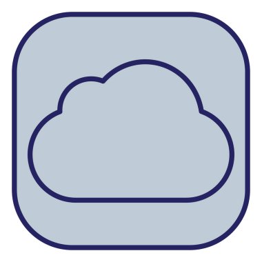 Bulutlu hava, illüstrasyon, vektör, beyaz arka plan.