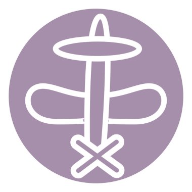 Beyaz arka planda eski beyaz helikopter, illüstrasyon, vektör..