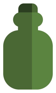 Kamp şişesi, illüstrasyon, vektör, beyaz arka planda..