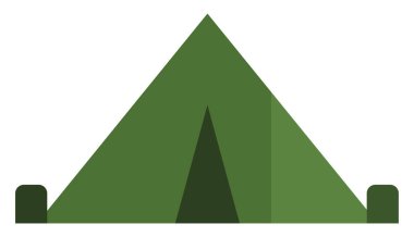 Kamp çadırı, illüstrasyon, vektör, beyaz arka planda..