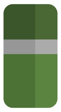 Kamp termosu, illüstrasyon, vektör, beyaz arka planda..