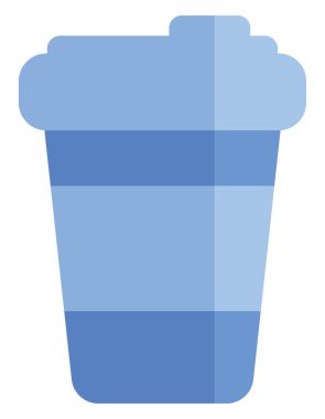 Şehir kahvesi, beyaz arka planda, resim, vektör....