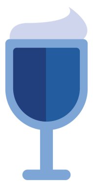 Beyaz arka planda çırpılmış krema, illüstrasyon, vektör olan at kuyruğu..