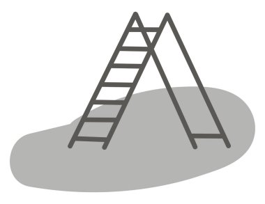 Yapı merdiveni, illüstrasyon, vektör, beyaz arkaplan üzerinde.