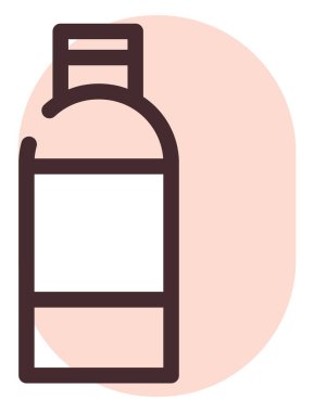 Kozmetik temizleyici, illüstrasyon, vektör, beyaz arka planda.