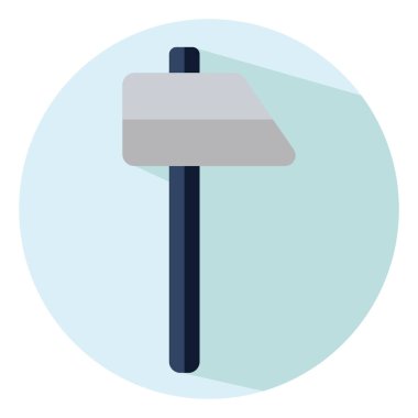 Beyaz arkaplanda inşaat çekici, illüstrasyon, vektör..