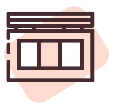 Kozmetik kızarıklık, illüstrasyon, vektör, beyaz arkaplan.