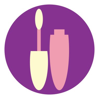 Beyaz arkaplanda gözler, illüstrasyon, vektör için maskara.