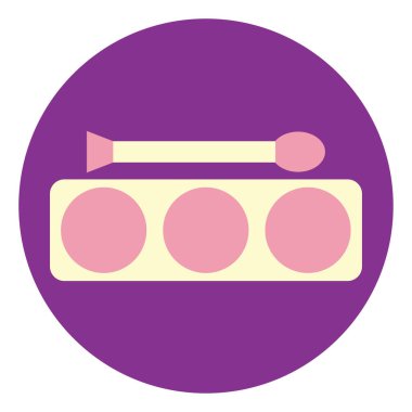 Beyaz arkaplan üzerinde fırça, illüstrasyon, vektör ile üç göz farı.