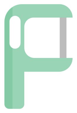 Beyaz arkaplanda diş ipi, illüstrasyon, vektör..