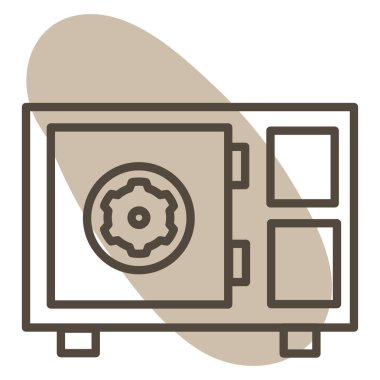 Suç kasası, illüstrasyon, vektör, beyaz arka planda..