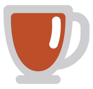 Sıcak kakao, illüstrasyon, vektör, beyaz arka planda..