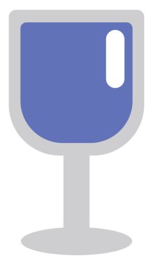 Mavi meyve suyu, illüstrasyon, vektör, beyaz arkaplanda..