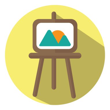 Eğitim tuvali, illüstrasyon, vektör, beyaz arkaplan üzerinde.