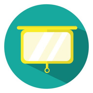 Eğitim beyaz tahtası, illüstrasyon, vektör, beyaz arkaplan.