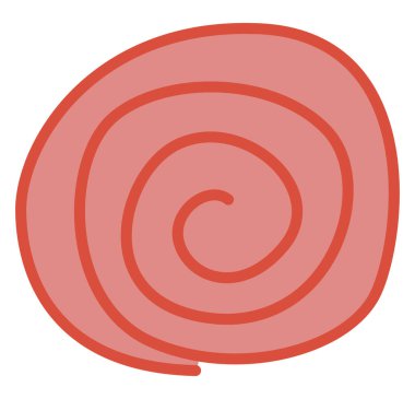 Kırmızı gül çiçeği, illüstrasyon, vektör, beyaz arkaplanda.