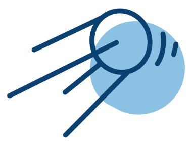 Uzayda kuyruklu yıldız, illüstrasyon, vektör, beyaz arkaplan üzerinde.