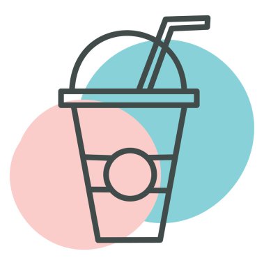 Bardakta meyve suyu, resim, vektör, beyaz arka planda.