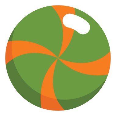 Tatlı şeker, illüstrasyon, vektör, beyaz arka planda.