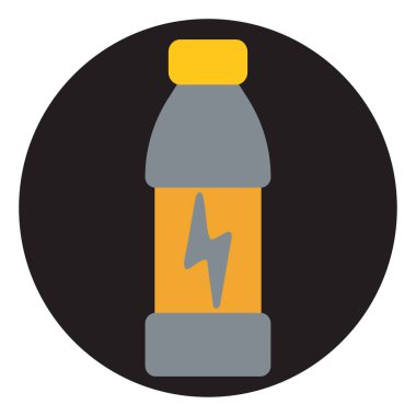 Beyaz arka planda spor vitaminleri, illüstrasyon, vektör.