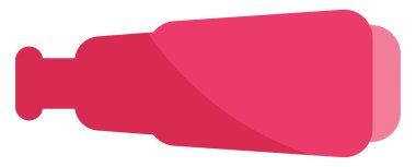 Beyaz arkaplandaki yıldız gözlemi, illüstrasyon, vektör.