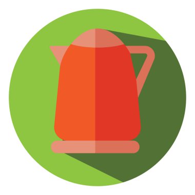 Elektronik çaydanlık, illüstrasyon, vektör, beyaz zemin üzerinde.