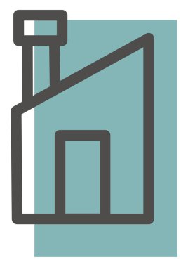 Yazlık ev, illüstrasyon, vektör, beyaz arka planda.