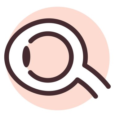 Beyaz arka planda insan gözü, illüstrasyon, vektör..