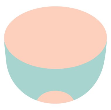 Mutfak kasesi, illüstrasyon, vektör, beyaz arka planda..