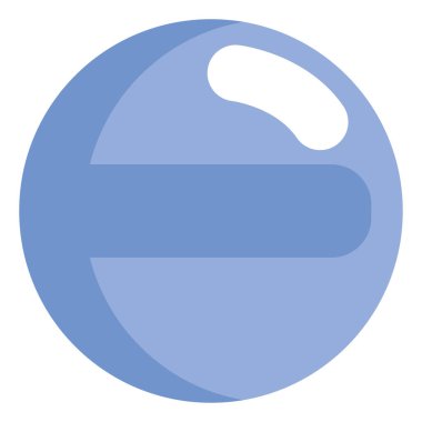 Mavi hap, illüstrasyon, vektör, beyaz arka plan.