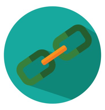 Beyaz arkaplanda bağlantı, illüstrasyon, vektör al.