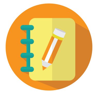 Sarı notlar, illüstrasyon, vektör, beyaz arkaplan üzerinde.